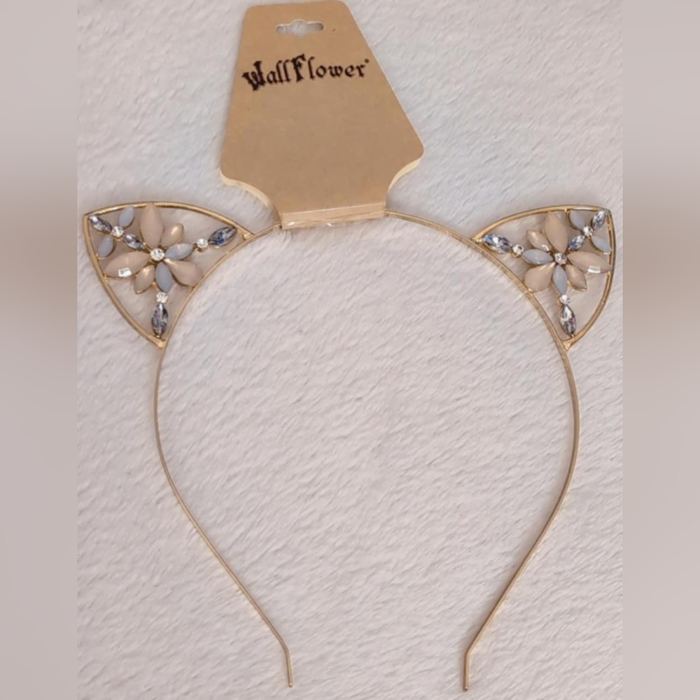 New, WALLFLOWER Cat Ears Headband